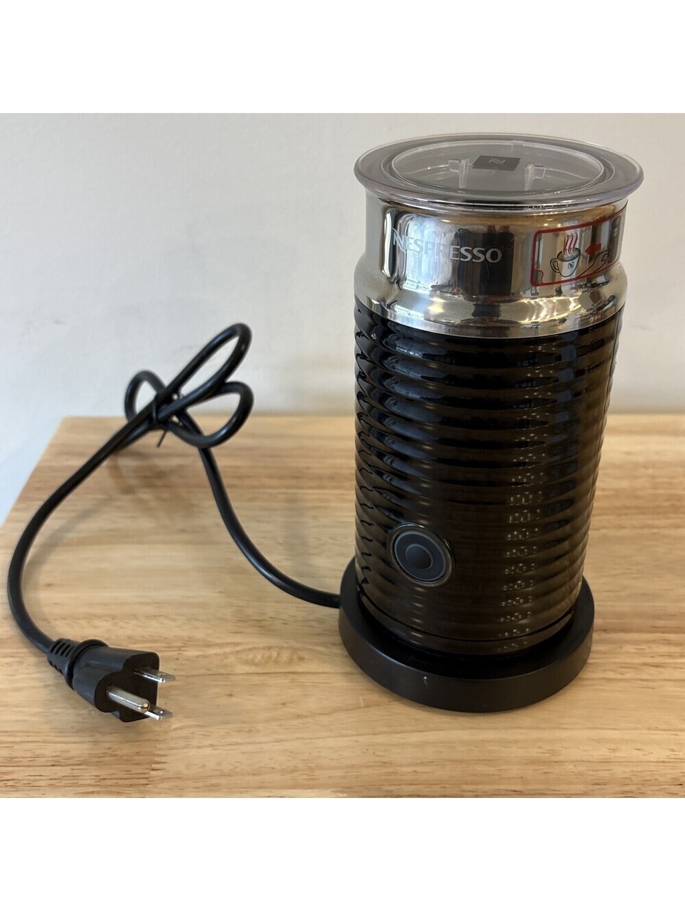 Nespresso Aeroccino 3 Electric Milk Frother 3694‑US‑BK - Black - Tested Complete